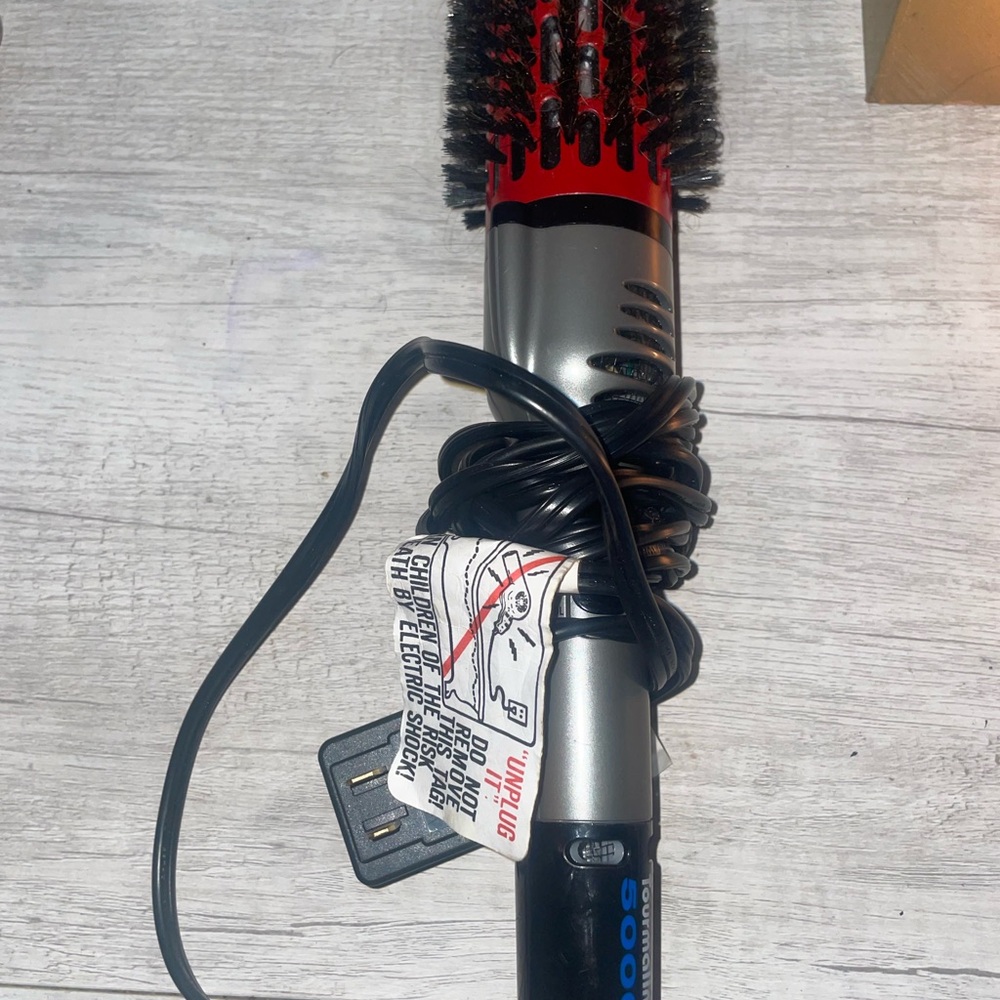 Silver and Black Hair Styling Brush